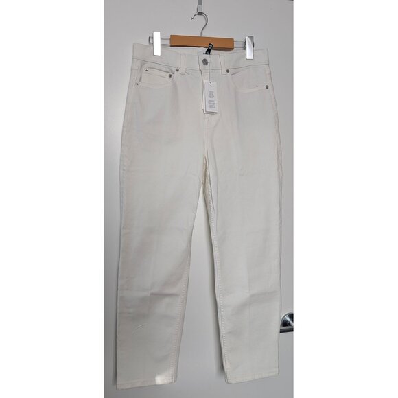 SPANX Denim - BNWT SPANX Sculpting Slim Straight Jeans with FitSense® in “Linen” off-white